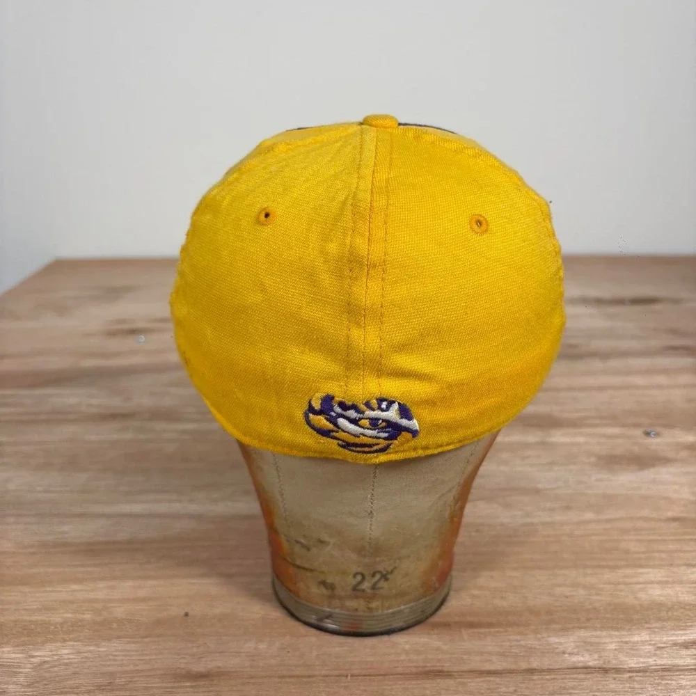 Nike LSU Tigers Hat Yellow Purple Embroidered Baseball Cap One Size NCAA Team